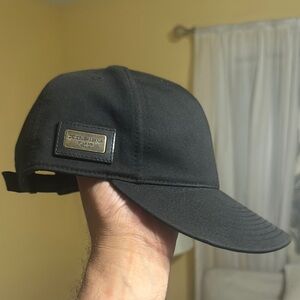 Dolce & Gabbana Black Hat with Metal Badge
